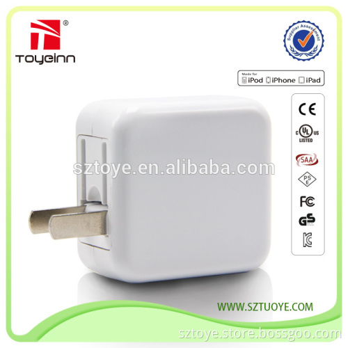 UL CE FCC micro 2 usb charger output 5v/2000ma